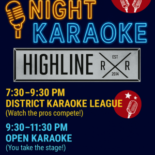 Friday Night Karaoke at Highline RxR