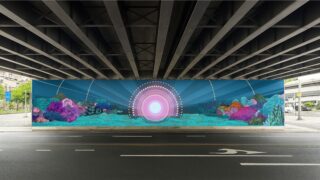 New Mural Underway at National Landing’s 12th Street S Underpass